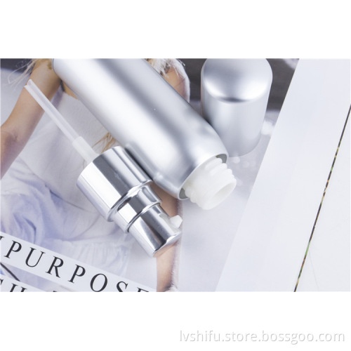 Anodized Aluminum Spray Silver Packing Plastic Vacuum Bottle